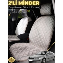 E-BİZ Renault Laguna 2 Uyumlu 2'li Süet Oto Koltuk Minderi | Terletmez | Universal | Oto Koltuk Kılıfı | A4