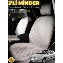 E-BİZ Renault Megane 1 Uyumlu 2'li Süet Oto Koltuk Minderi | Universal | Hızlı Montaj | Su Geçirmez | A4