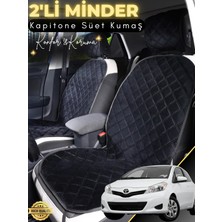 E-BİZ Toyota Yaris Uyumlu 2'li Süet Oto Koltuk Minderi | Terletmez | Universal | Oto Aksesuar | A10