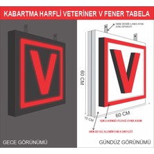 Durak Reklam Veteriner V Fener Tabela Işıklı Kutu Harfli