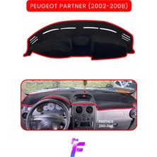 E-BİZ Peugeot Partner (2002-2008) Uyumlu Torpido Örtüsü | Çatlama ve Isıya Karşı Tam Koruma | A3