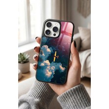 Snacase Apple iPhone 15 Pro Uyumlu Sarı Uçak Tasarımlı Parlak Premium Kılıf