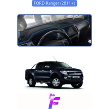 E-BİZ Ford Ranger (2011-2019) Uyumlu Torpido Örtüsü | Yansıma Önleyici | Kolay Montaj | Tam Koruma | F35