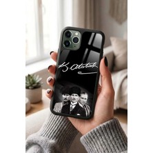 Snacase Apple iPhone 11 Pro Max Uyumlu Atatürk Imza Tasarımlı Glossy Premium Kılıf