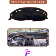 E-BİZ Peugeot Partner (2002-2008) Uyumlu Torpido Örtüsü | Çatlama ve Isıya Karşı Tam Koruma | A4