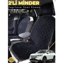 E-BİZ Honda Hr-V Uyumlu 2'li Süet Oto Koltuk Minderi | Terletmez | Kolay Montaj | Oto Aksesuar | A6