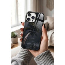 Snacase Apple iPhone 15 Pro Uyumlu Palmiye Ağacı Tasarımlı Glossy Premium Kılıf
