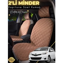 E-BİZ Toyota Yaris Uyumlu 2'li Süet Oto Koltuk Minderi | Terletmez | Universal | Oto Aksesuar | A9