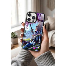 Snacase Apple iPhone 16 Pro Max Uyumlu Iskelet Tasarımlı Parlak Premium Kılıf