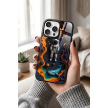 Snacase Apple iPhone 13 Pro Uyumlu Astronot Tasarımlı Parlak Premium Kılıf