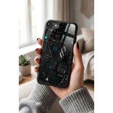 Snacase Apple iPhone 7/8/se Uyumlu Kimya Formülleri Tasarımlı Glossy Premium Kılıf