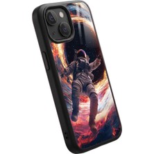 Snacase Apple iPhone 13 Mini Uyumlu Astronot Tasarımlı Parlak Premium Kılıf