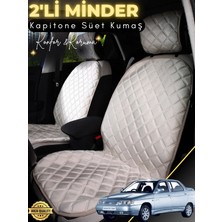 E-BİZ Lada Vega Uyumlu 2'li Süet Oto Koltuk Minderi | Terletmez | Universal | Su Geçirmez | A4