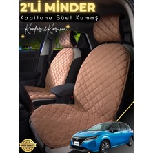 E-BİZ Nissan Note Uyumlu 2'li Süet Oto Koltuk Minderi | Terletmez | Kolay Montaj | Oto Koltuk Kılıfı | A5