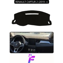 E-BİZ Renault Captur 2 (2019+) Uyumlu  Torpido Örtüsü | Yansıma Önleyici | Koruma | Hızlı Montaj | J54