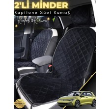 E-BİZ Volkswagen Golf 7 Uyumlu 2'li Süet Oto Koltuk Minderi | Terletmez | Universal | Oto Koltuk Kılıfı | A2