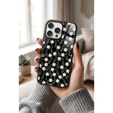 Snacase Apple iPhone 15 Pro Uyumlu Çiçek Deseni Tasarımlı Glossy Premium Kılıf