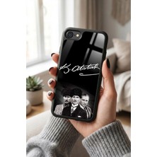 Snacase Apple iPhone 7/8/se Uyumlu Atatürk Imza Tasarımlı Glossy Premium Kılıf