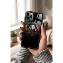 Snacase Apple iPhone 11 Pro Max Uyumlu Aslan Tasarımlı Parlak Premium Kılıf