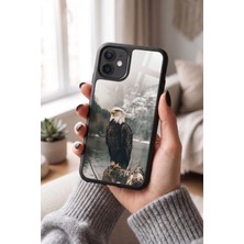 Snacase Apple iPhone 12 / 12 Pro Uyumlu Kartal Tasarımlı Parlak Premium Kılıf