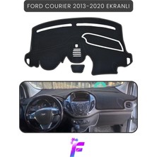 E-BİZ Ford Courier Ekranlı  (2013-2020) Torpido Örtüsü | Güneşten Korur | Kolay Montaj | Tam Uyum | TB72