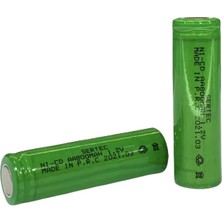 Belirtilmemiş 1.2V 800 Mah - Aa - Ni-Cd Şarjlı Pil - Başsız / Flat Head