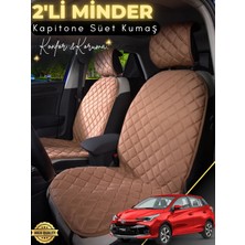 E-BİZ Toyota Yaris Uyumlu 2'li Süet Oto Koltuk Minderi | Terletmez | Universal | Oto Aksesuar | A5