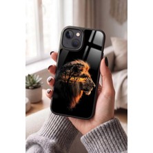 Snacase Apple iPhone 15 Plus Uyumlu Aslan Portresi Tasarımlı Glossy Premium Kılıf