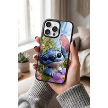 Snacase Apple iPhone 14 Pro Uyumlu Stitch Karakter Tasarımlı Glossy Premium Kılıf
