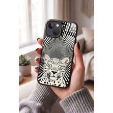 Snacase Apple iPhone 14 Plus Uyumlu Leopar Deseni Tasarımlı Parlak Premium Kılıf