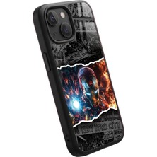 Snacase Apple iPhone 12 Mini Uyumlu Demir Adam Tasarımlı Glossy Premium Kılıf