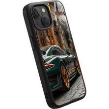 Snacase Apple iPhone 13 Mini Uyumlu Spor Araba Tasarımlı Glossy Premium Kılıf