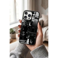Snacase Apple iPhone 16 Pro Uyumlu Korku Maskesi Tasarımlı Glossy Premium Kılıf