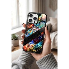 Snacase Apple iPhone 16 Pro Max Uyumlu Galaksi Tasarımlı Parlak Premium Kılıf