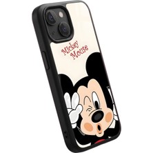 Snacase Apple iPhone 12 Mini Uyumlu Mickey Mouse Tasarımlı Glossy Premium Kılıf