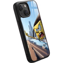 Snacase Apple iPhone 12 Mini Uyumlu Sünger Bob Tasarımlı Glossy Premium Kılıf
