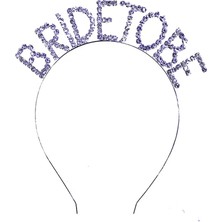Belirtilmemiş Kristal Taşlı Gümüş Renk Bride To Be Gelin Tacı