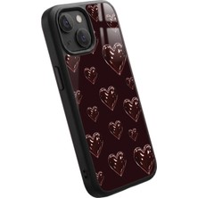 Snacase Apple iPhone 12 Mini Uyumlu Kalp Figürü Tasarımlı Parlak Premium Kılıf