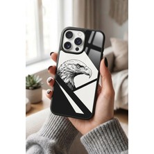 Snacase Apple iPhone 14 Pro Max Uyumlu Kartal Tasarımlı Parlak Premium Kılıf
