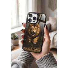 Snacase Apple iPhone 16 Pro Uyumlu Aslan Tasarımlı Parlak Premium Kılıf