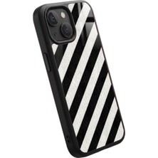 Snacase Apple iPhone 12 Mini Uyumlu Çizgili Desen Tasarımlı Glossy Premium Kılıf