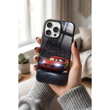 Snacase Apple iPhone 14 Pro Uyumlu Şimşek Mcqueen Tasarımlı Parlak Premium Kılıf