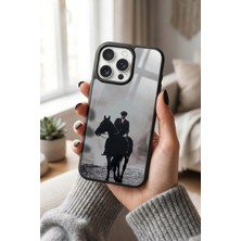 Snacase Apple iPhone 13 Pro Uyumlu Atlı Adam Tasarımlı Glossy Premium Kılıf
