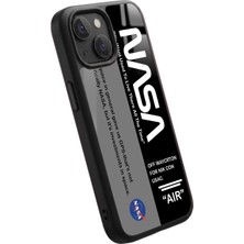 Snacase Apple iPhone 13 Mini Uyumlu Nasa Logosu Tasarımlı Parlak Premium Kılıf