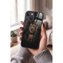 Snacase Apple iPhone 15 Plus Uyumlu Aslan Tasarımlı Parlak Premium Kılıf