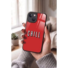 Snacase Apple iPhone 13 / 14 Uyumlu Chill Yazısı Tasarımlı Parlak Premium Kılıf