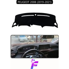 E-BİZ Peugeot 2008 (2019-2021) Uyumlu Torpido Örtüsü | Yansıma Önleyici | Tam Koruma | Kolay Montaj | J6
