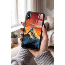 Snacase Apple iPhone x / Xs Uyumlu Kar Dağ Tasarımlı Parlak Premium Kılıf