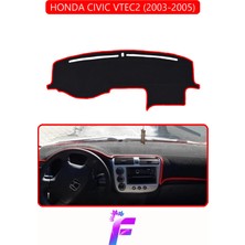 E-BİZ Honda Cıvıc Vtec2 (2003-2005) Uyumlu Torpido Örtüsü | Yansıma Önleyici | Hızlı Montaj | Koruma | F75