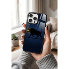 Snacase Apple iPhone 14 Pro Max Uyumlu Boğa Tasarımlı Parlak Premium Kılıf
